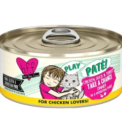Weruva B.F.F. PLAY Paté Chicken, Duck & Turkey Take A Chance Dinner in a Hydrating Purée Wet Cat Food 5.5-oz