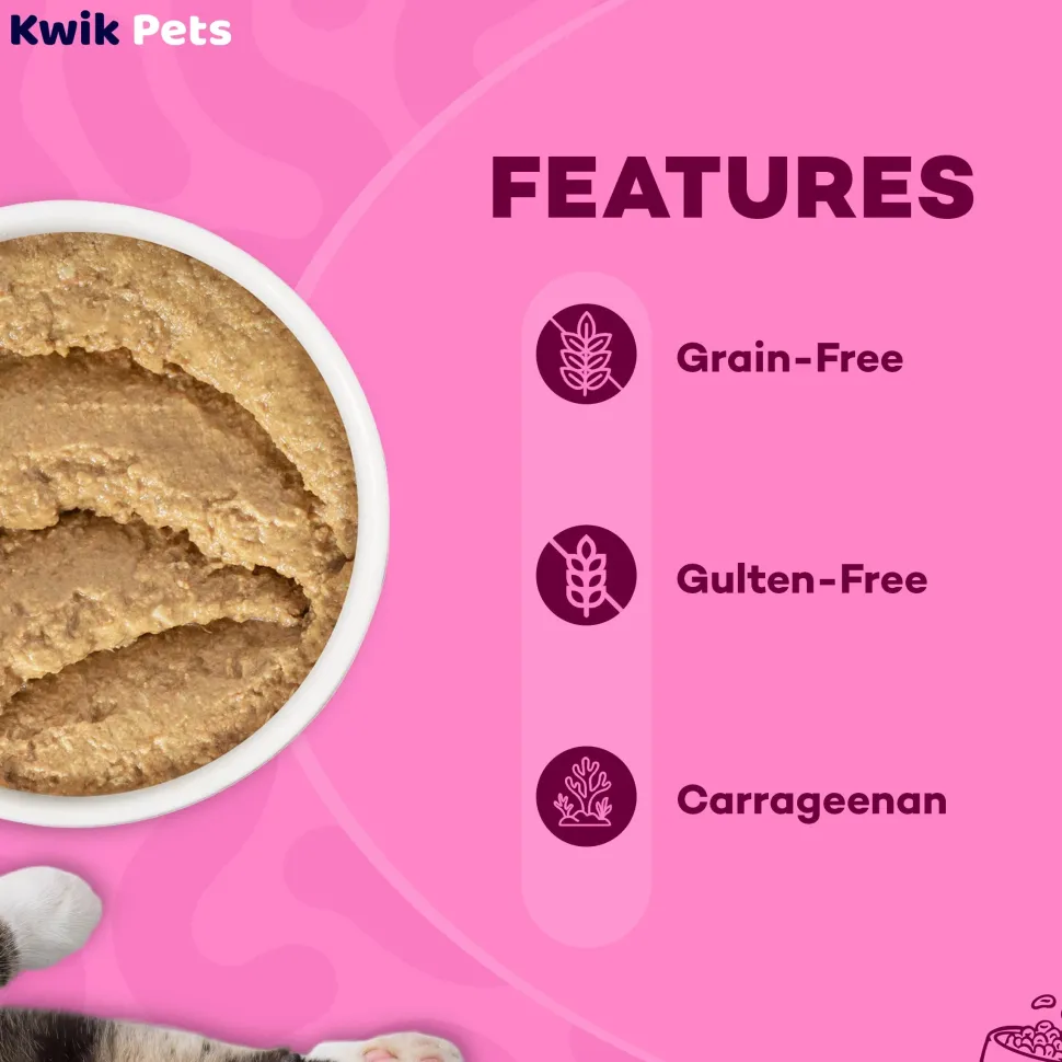 Weruva B.F.F. PLAY Paté Chicken, Duck & Turkey Take A Chance Dinner in a Hydrating Purée Wet Cat Food 2.8-oz