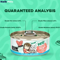 Weruva B.F.F. PLAY Paté Salmon & Tuna Tuck Me In Dinner in a Hydrating Purée Wet Cat Food 2.8-oz