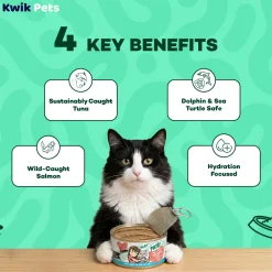 Weruva B.F.F. PLAY Paté Salmon & Tuna Tuck Me In Dinner in a Hydrating Purée Wet Cat Food 2.8-oz