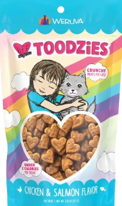 Weruva B.F.F. Toodzies Crunchy Chicken & Salmon Cat Treats 2-oz