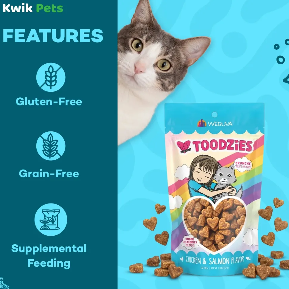 Weruva B.F.F. Toodzies Crunchy Chicken & Salmon Cat Treats 2-oz