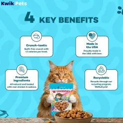 Weruva B.F.F. Toodzies Crunchy Chicken & Salmon Cat Treats 2-oz