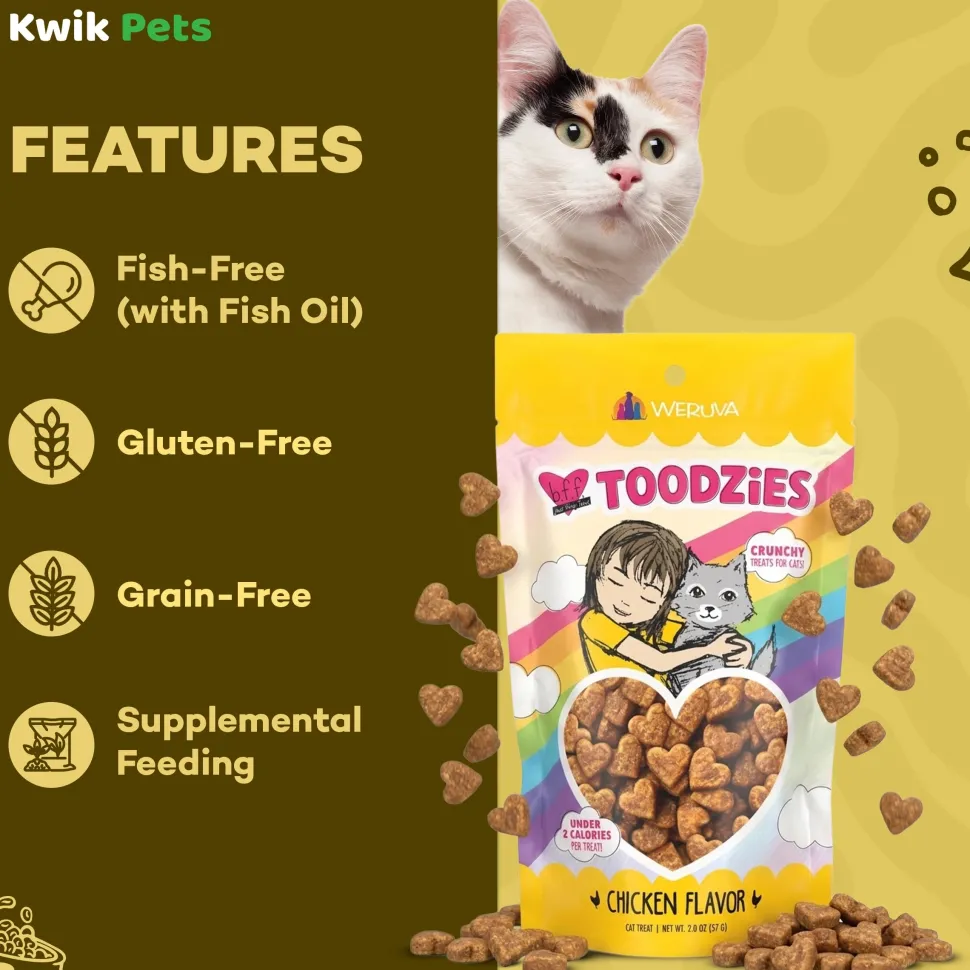 Weruva B.F.F. Toodzies Crunchy Chicken Cat Treats 2-oz
