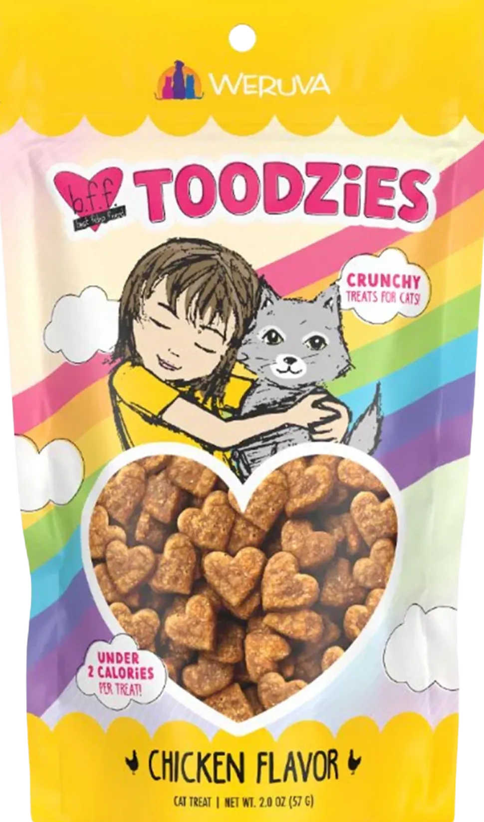 Weruva B.F.F. Toodzies Crunchy Chicken Cat Treats 2-oz