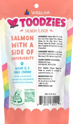 Weruva B.F.F. Toodzies Crunchy Salmon Cat Treats 2-oz