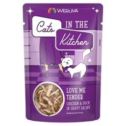 Weruva Cats in the Kitchen Love Me Tender Wet Cat Food Chicken & Duck in Gravy Recipe 3-oz