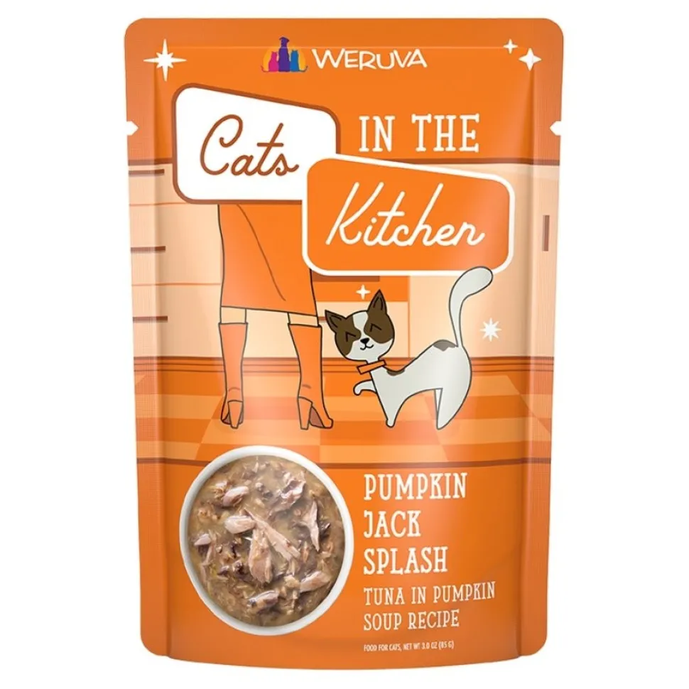 Weruva Cats in the Kitchen Pumpkin Jack Splash Wet Cat Food Tuna in Pumpkin Soup Recipe 3-oz