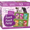 Weruva Dogs in The Kitchen Pooch Pouch Party! Wet Dog Food Variety Pack 2.8-oz Pouches 12 count