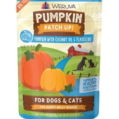 Weruva Pumpkin Patch Up! Food Supplement for Dogs & Cats Pumpkin with Coconut Oil & Flaxseeds 2.8-oz