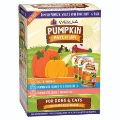 Weruva Pumpkin Patch Up! Pumpkin Pumpkin, What's Your Function?! Variety Pack Food Supplement for Dogs & Cats 1.05-oz Pouch 12 Count