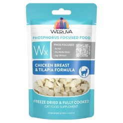 Weruva Wx Phos Focused Freeze Dried & Fully Cooked Cat Food Chicken Breast & Tilapia Formula 1-oz