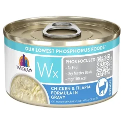 Weruva Wx Phos Focused Wet Cat Food Chicken & Tilapia Formula in Gravy 3-oz