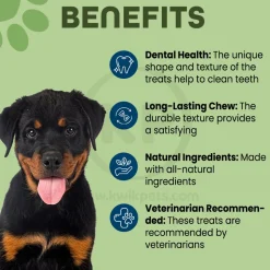 Whimzees Brushzees Natural Dental Dog Treats X-Small 48 Count 12.7-oz
