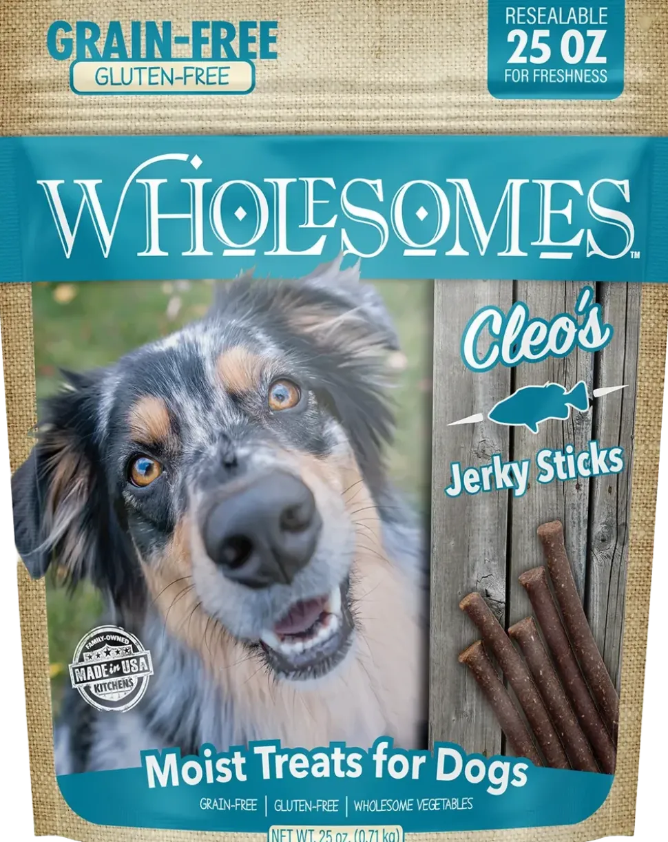 Wholesomes Cleo's Jerky Sticks Grain-Free Dog Treats 25-oz