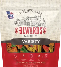 Wholesomes Rewards Medium Variety Biscuit Oven-Baked Dog Treats Chicken 3-lb