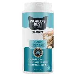 World's Best Boosters Poop Fighter Cat Litter Additive 18-oz