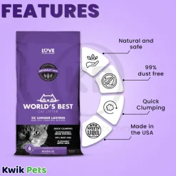 World's Best Cat Litter Multiple Cat Lavender Scented Formula 8-lb