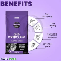 World's Best Cat Litter Multiple Cat Lavender Scented Formula 8-lb