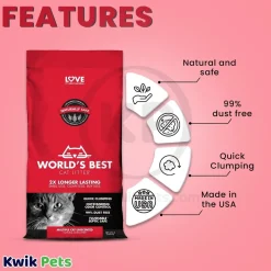World's Best Cat Litter Multiple Cat Unscented Formula 8-lb