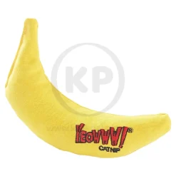Yeowww! Chi-CAT-a Banana Catnip Cat Toy Yellow 7-in