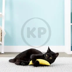 Yeowww! Chi-CAT-a Banana Catnip Cat Toy Yellow 7-in