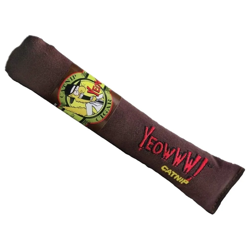 Yeowww! Cigars Catnip Cat Toy Brown 7-in