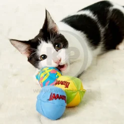 Yeowww! My Cats Balls Catnip Toy Multicolor 3 Count 2-in