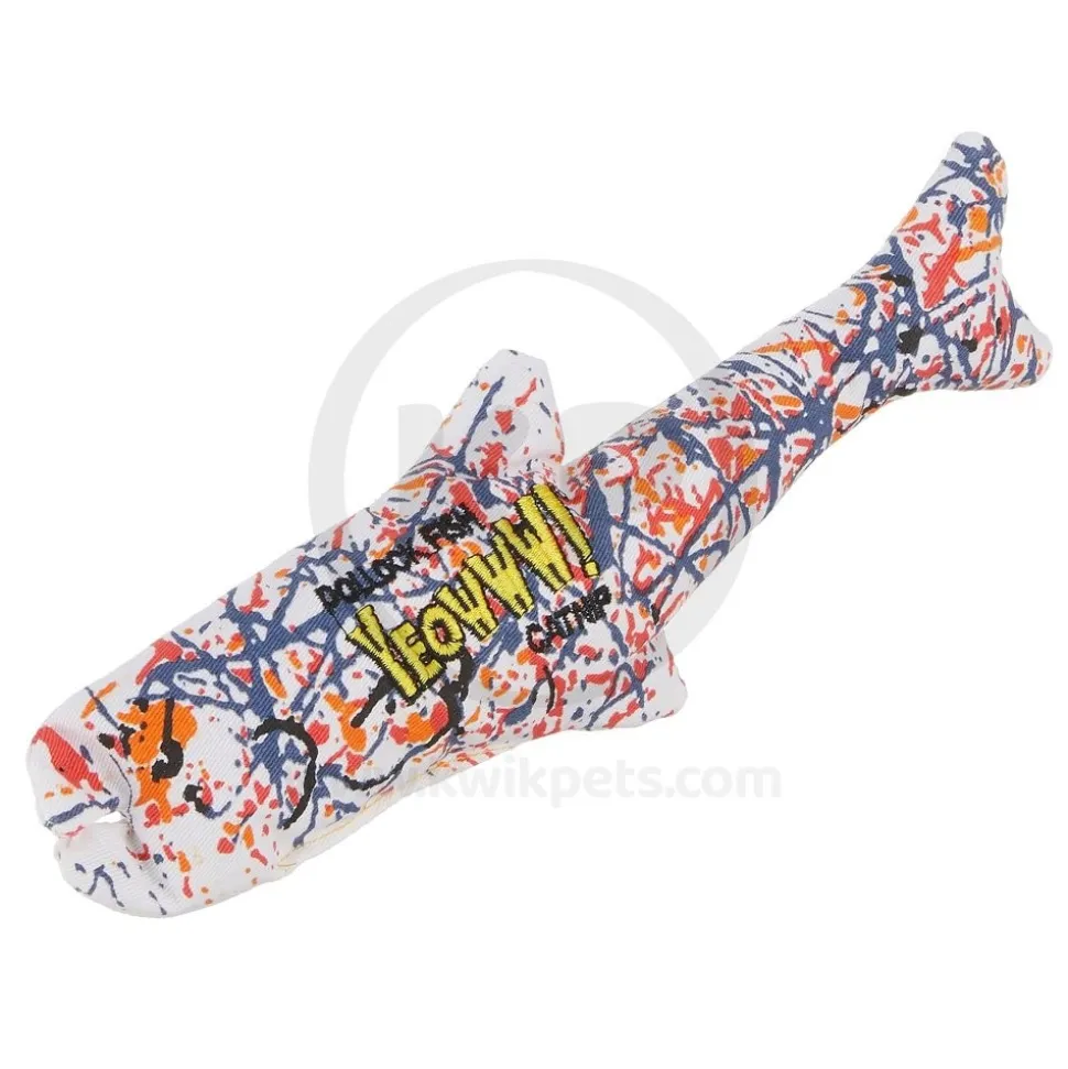 Yeowww! Pollock Fish Catnip Cat Toy Multicolor 11-in