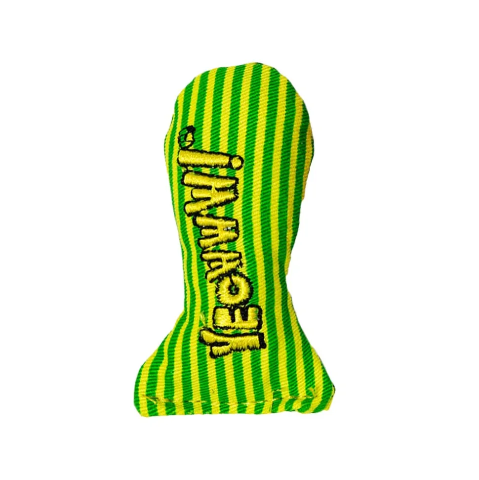 Yeowww! Stinkies Sardines Catnip Cat Toy Yellow & Green 3-in