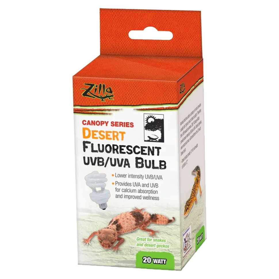 Zilla Canopy Series Desert Fluorescent UVB/UVA Bulbs 20W