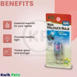Zilla Day Blue Light & Heat Mini Halogen Bulb 50W