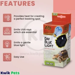 Zilla Day Blue Light Incandescent Bulb 100W