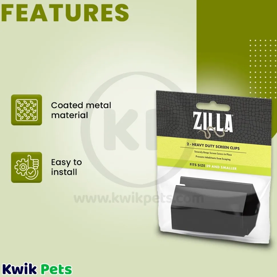 Zilla Heavy Duty Screen Clips Small