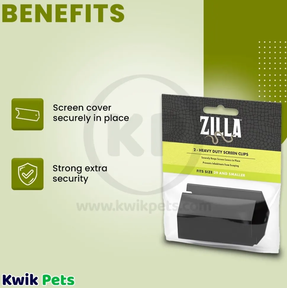 Zilla Heavy Duty Screen Clips Small