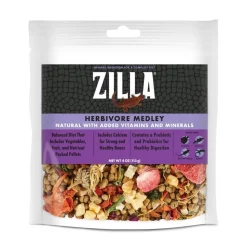 Zilla Herbivore Medley Diet Reptile Food 4-oz