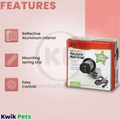 Zilla Light & Heat Halogen Mini Dome For Reptile Terrariums