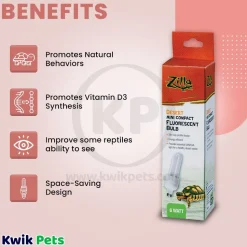 Zilla Mini Compact Fluorescent Bulb Desert 6W