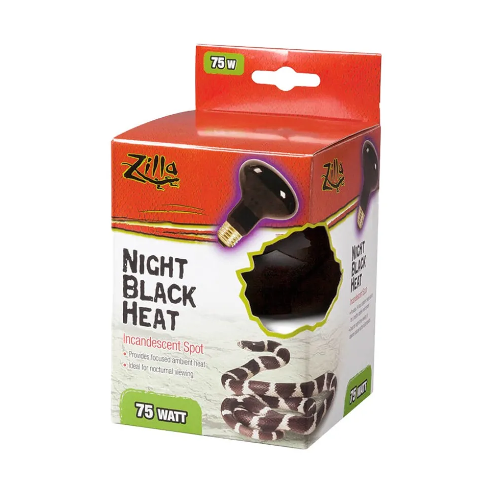 Zilla Night Black Heat Incandescent Spot Bulb 75W