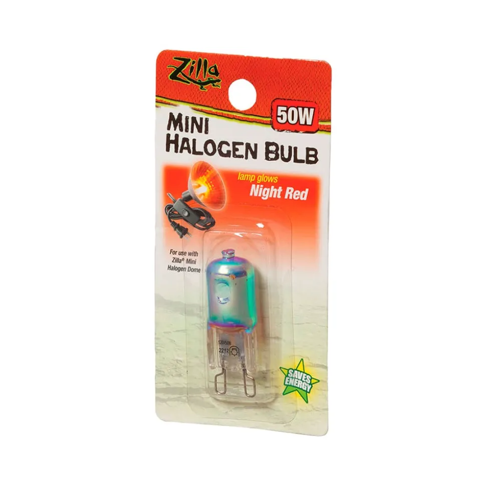 Zilla Night Red Light & Heat Mini Halogen Bulb 50W