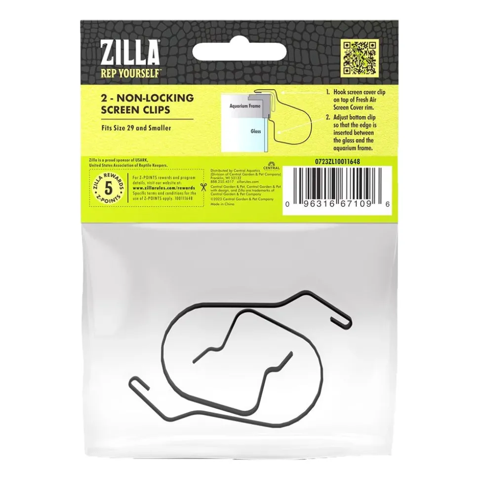 Zilla Non-Locking Screen Clips Small