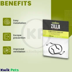 Zilla Non-Locking Screen Clips Small