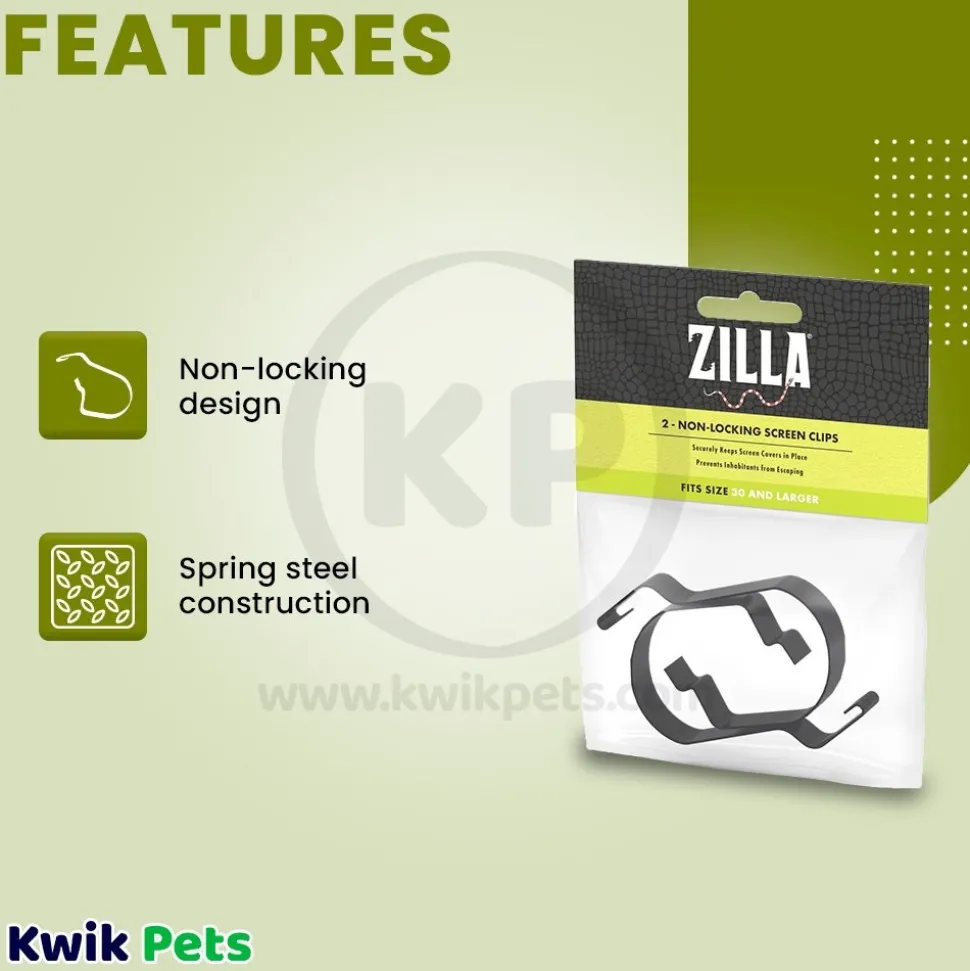 Zilla Non-Locking Screen Clips Large