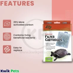 Zilla Replacement Filter Cartridges Large 3 Count