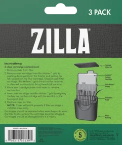 Zilla Replacement Filter Cartridges Medium 3 Count