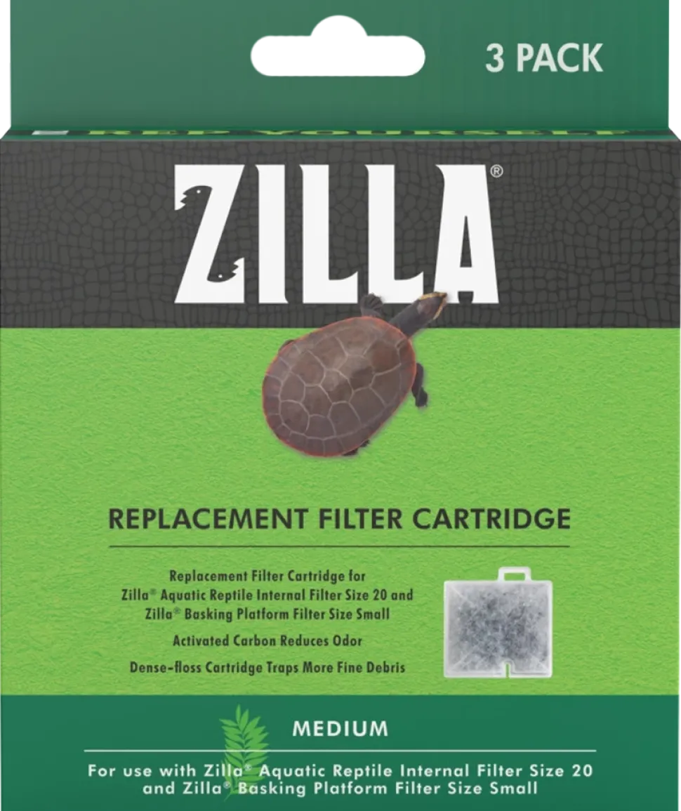 Zilla Replacement Filter Cartridges Medium 3 Count