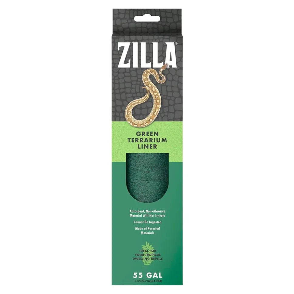 Zilla Reptile Terrarium Liners Green 33L/40L/55 gal