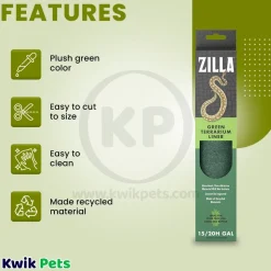 Zilla Reptile Terrarium Liners Green 15/20H/30X gal