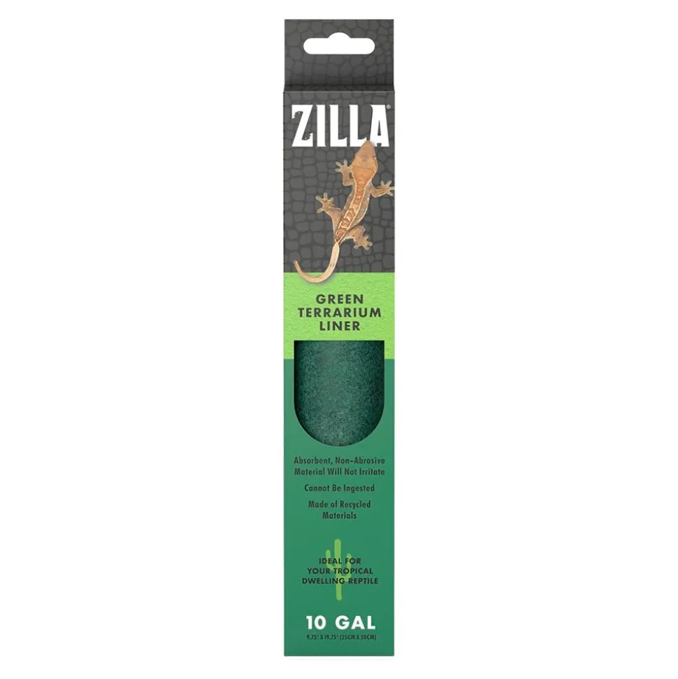 Zilla Reptile Terrarium Liners Green 10/20X gal