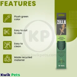 Zilla Reptile Terrarium Liners Green 10/20X gal